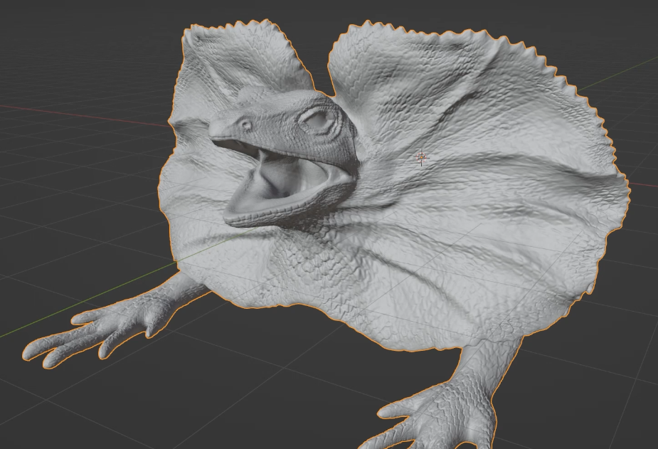 Blenderでディスプレイスメントマップを作成する手続き　2 / 2